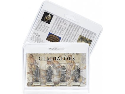 2526 kolekcia 4 figurok rimskych gladiatorov