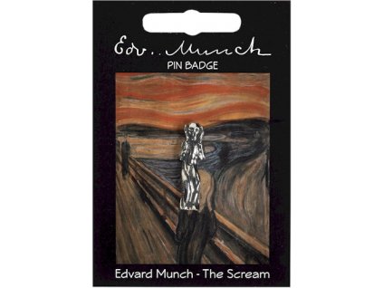 2604 edvard munch vykrik cinovy odznak
