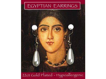 2667 1 egyptske perlove nausnice