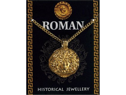 2703 1 rimsky pozlateny privesok hlava meduzy