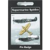 1800 pozlateny odznak supermarine spitfire