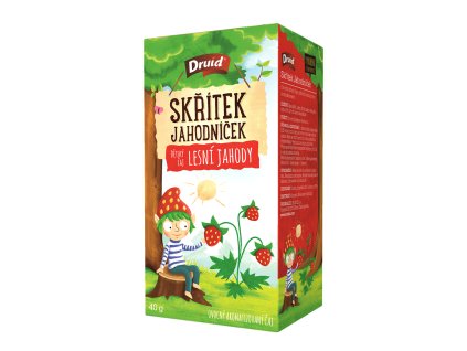Skřítek Jahodníček Dětský ovocný aromatizovaný čaj lesní jahody DRUID 40 g