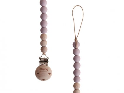 Mushie klip na cumlik Cleo Mauve1