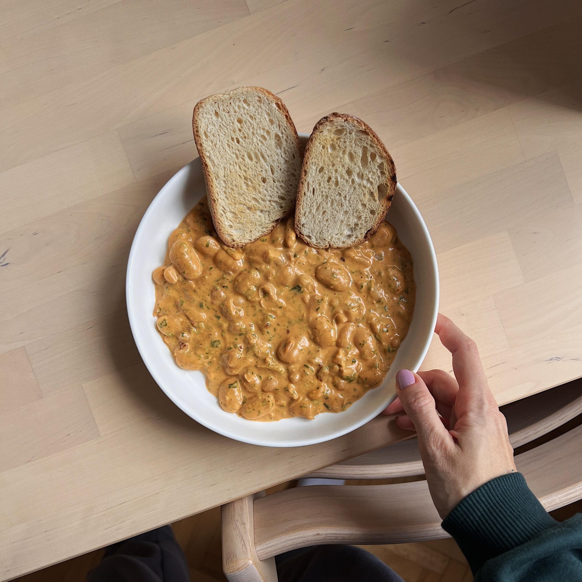 Krémové máslové fazole