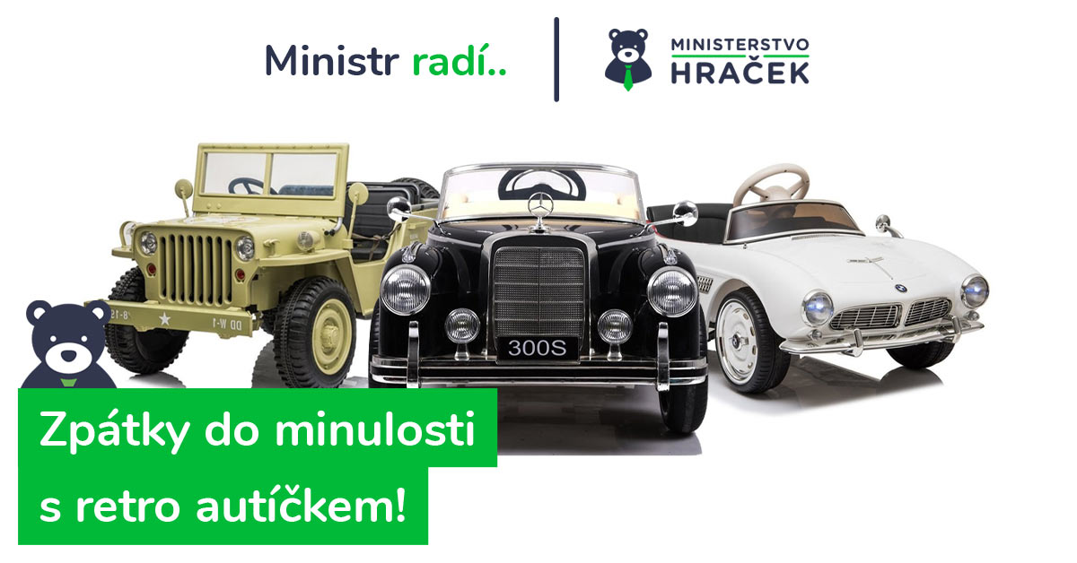 Novinka: auta pro děti v retro stylu