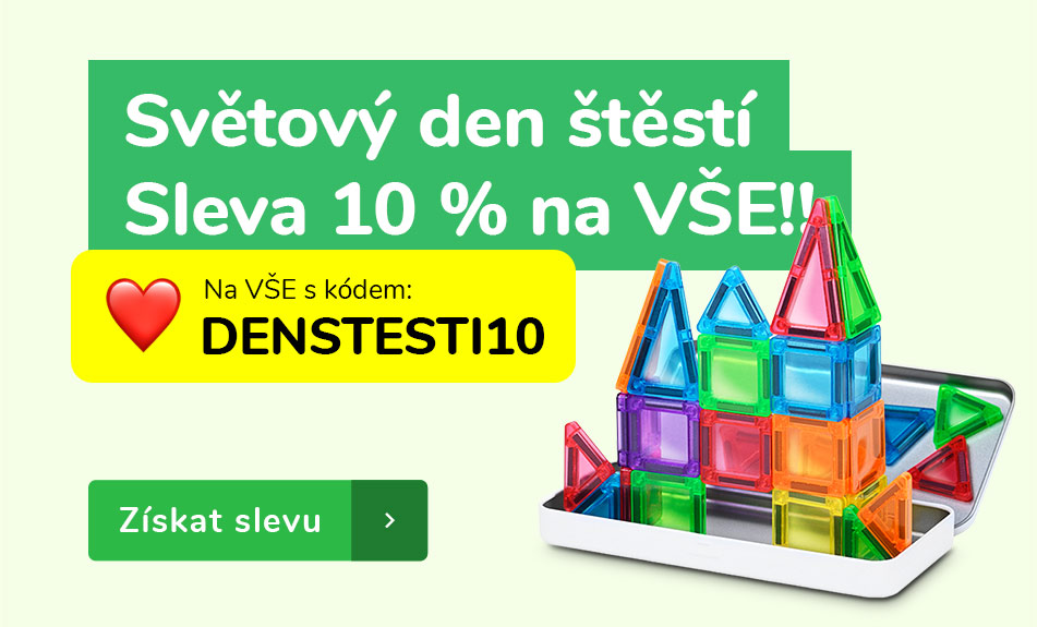 Světový den štěstí se slevou 10% na VŠE