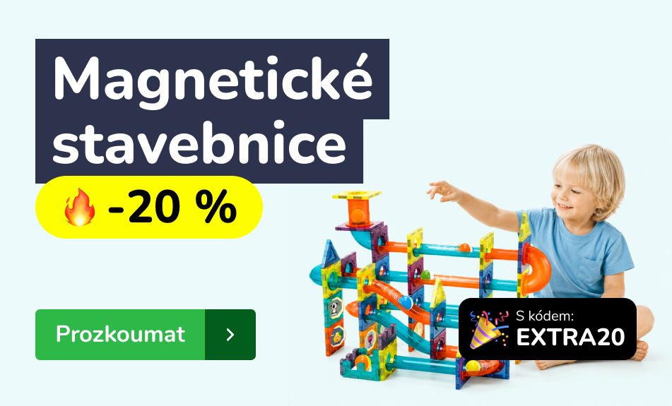 Magnetické stavebnice se slevou 20 %