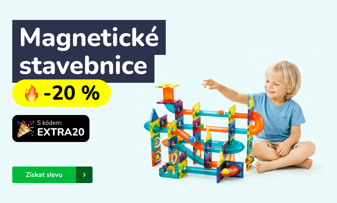 Magnetické stavebnice se slevou 20 %