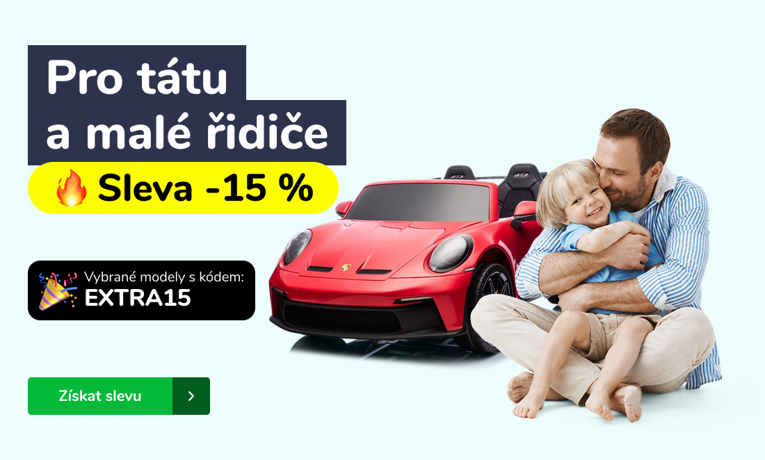 Pro tátu a malé řidiče sleva -15 %