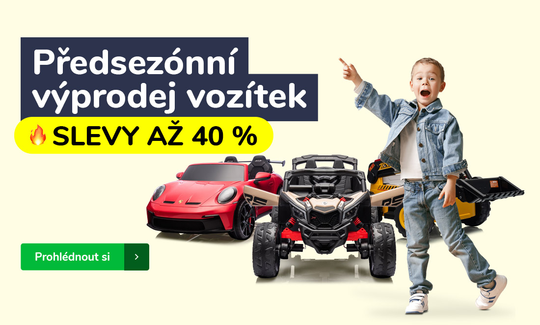 Předsezónní výprodej vozítek