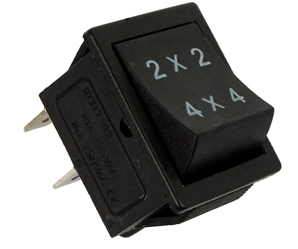 Přepínač 2×2 a 4×4 pro dětské elektrické autíčko.