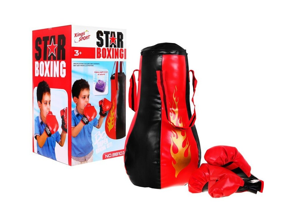 Boxovací pytel se zvukovými efekty + rukavice