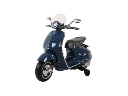 Dětský elektrický skútr Vespa GTS tmavě modrý1