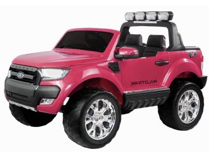 mamido Dětské elektrické autíčko Ford Ranger 4x4 lakované růžové3