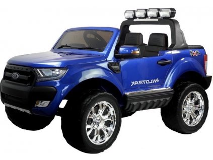 mamido Dětské elektrické autíčko Ford Ranger Wildtrak 2020 4x4 LCD lakované modré8