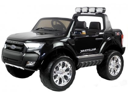 mamido Dětské elektrické autíčko Ford Ranger Wildtrak 2020 4x4 LCD lakované černé