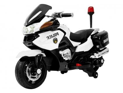 policejní motorka pro děti bílá