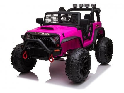 elektrické auto jeep 4x4 růžové (2)