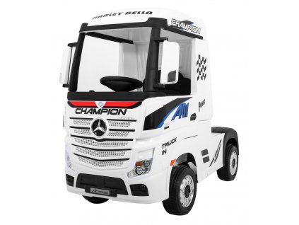 Elektrické autíčko kamion Mercedes Benz Actros bílé