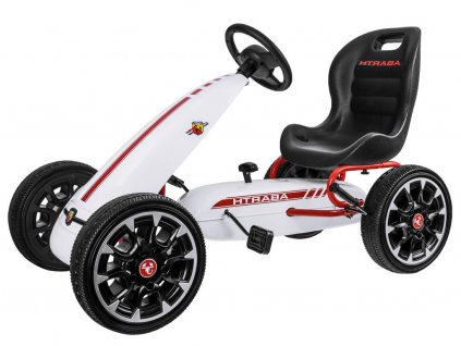 ABARTH šlapací motokára bílá01