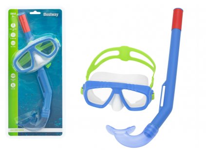Potápěčské brýle a šnorchl modrý1