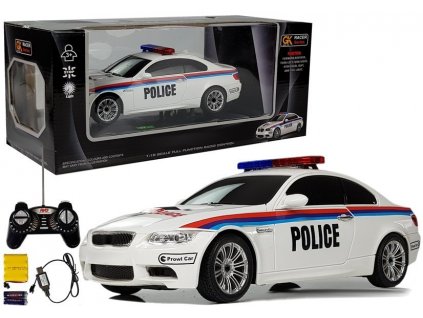 Auto na dálkové ovládání Policie R/C 1:18