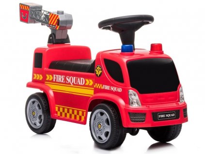 Elektrické autíčko hasiči s vysouvacím žebříkem a bublinami
