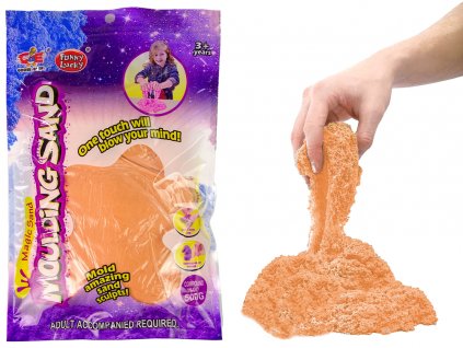 Kinetický písek 500g oranžový