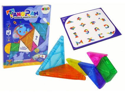 Skládačka Tangram se 7 magnetickými kostkami