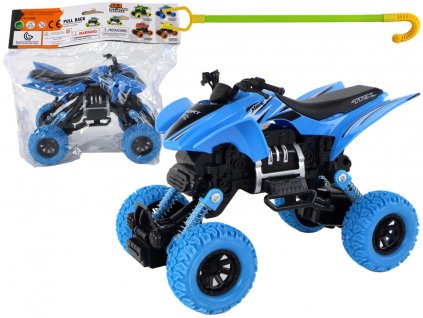 Terénní autíčko s tlačnou tyčí Quad XC modré