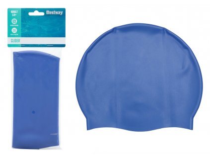 Modrá silikonová plavecká čepice Bestway