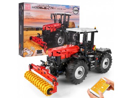 Stavebnice traktor 2716 dílů červený1