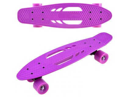 Skateboard Fiszka pro děti fialový
