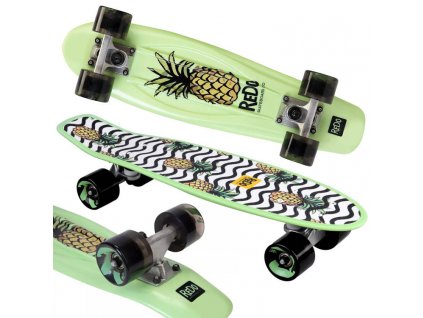 Skateboard Fiszka Ananas zelený