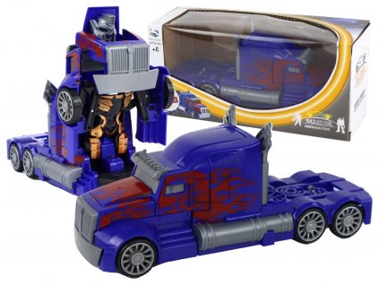 Auto Robot kamion Optimus Prime modrý