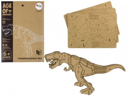 Dřevěné 3D puzzle Tyranosaurus Rex 22 dílků