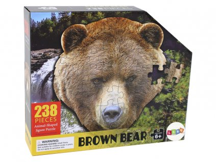 Puzzle Hlava hnědého medvěda 238 dílků