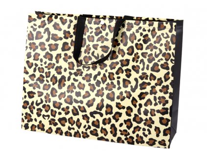 Dárková taška s motivem leoparda 44,5cm x 35,5cm x 15cm