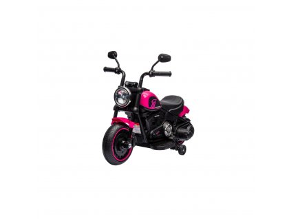 Dětská elektrická motorka Chopper Faster růžová01