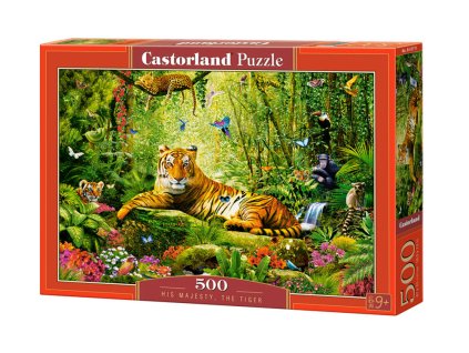 Puzzle 500 dílků Jeho Veličenstvo Tygr