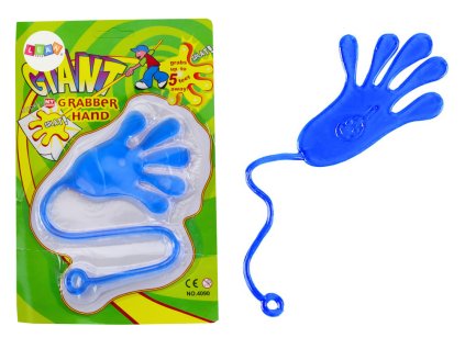 Elastická ruka ze slizu modrá
