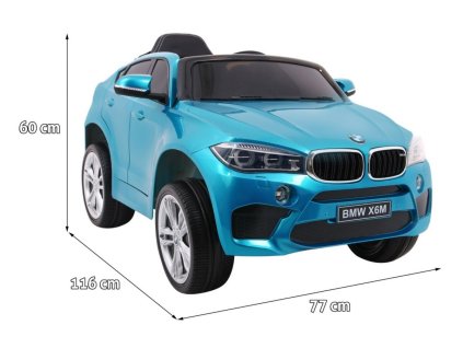 Elektrické autíčko BMW X6M lakované modré
