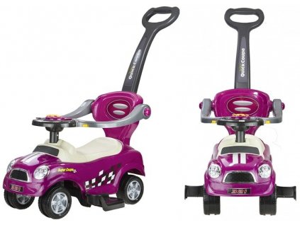 Dětské hrající vozítko coupe fialové