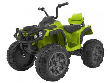 Dětská elektrická čtyřkolka ATV s ovladačem, EVA kola zelená