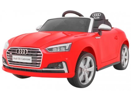 Elektrické autíčko Audi S5 kabriolet červený