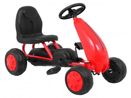 Dětská šlapací motokára červená