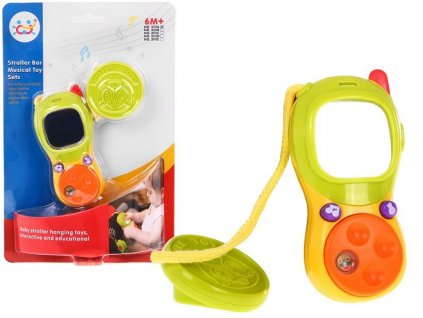 Interaktivní telefon se šterkátkem a zrcátkem Huile Toys
