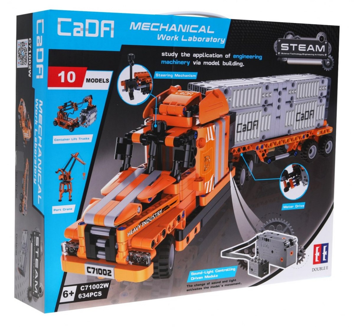 mamido Stavebnice technic R/C kamion, jeřáb, vysokozdvižný vozík 10v1