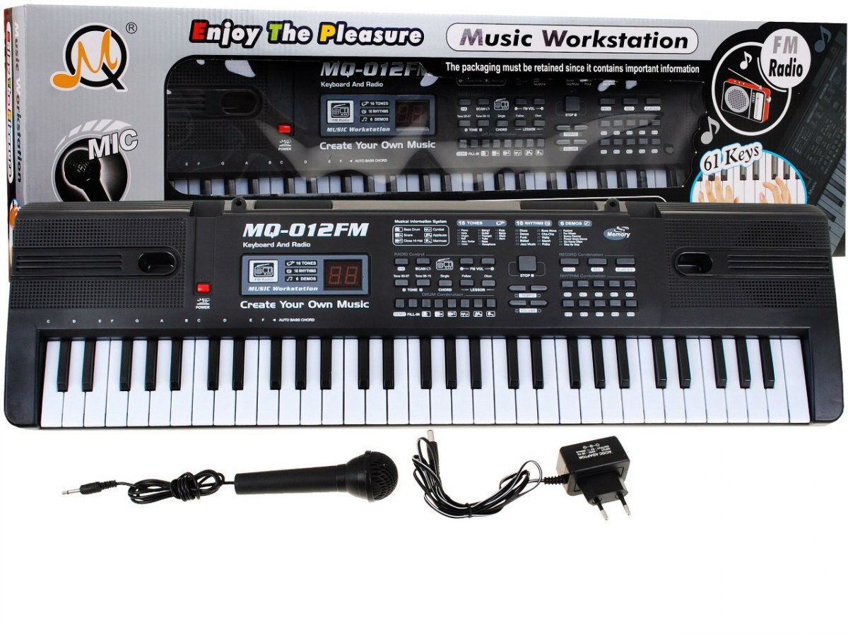 mamido Keyboard s příslušenstvím mikrofon + rádio