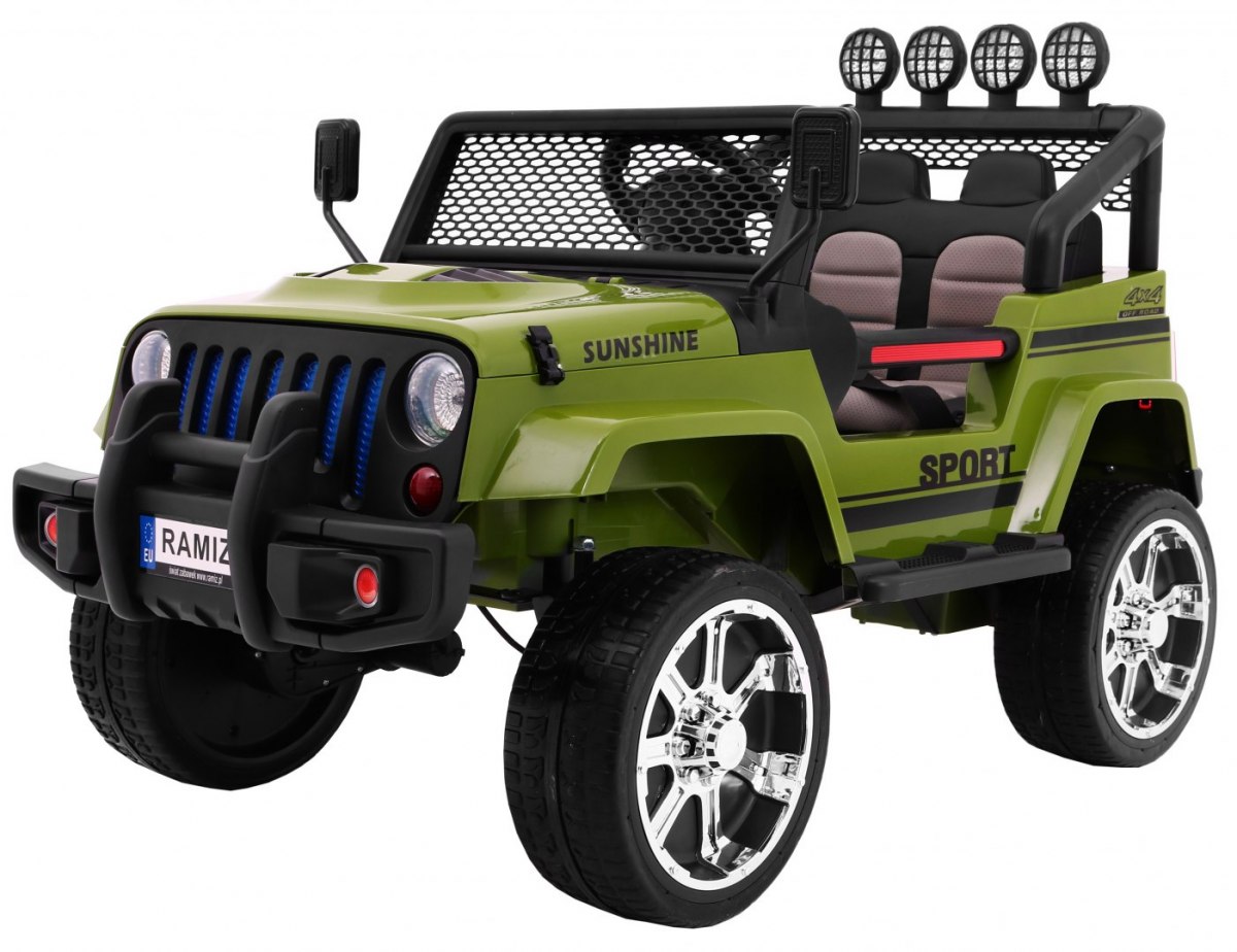 Levně mamido Elektrické autíčko Jeep Raptor 4x4 zelené